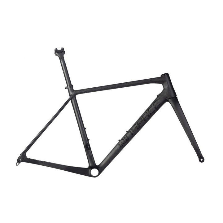 WINSPACE SLC 2.0 matte black carbon fiber bicycle frameset with gloss logo on downtube.