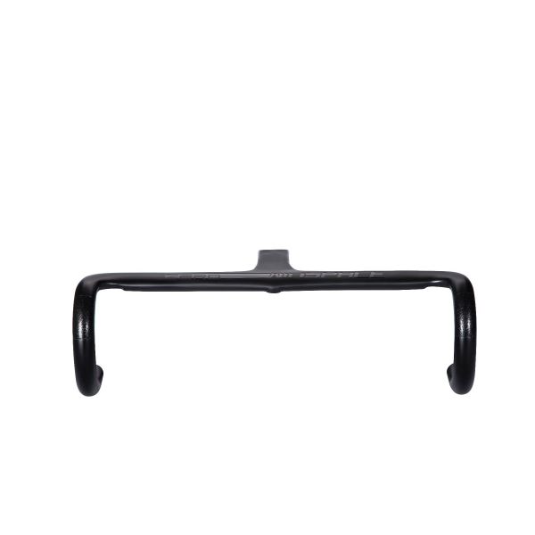 Matte black carbon fiber Winspace Zero integrated handlebar and stem with aerodynamic profile and visible branding.