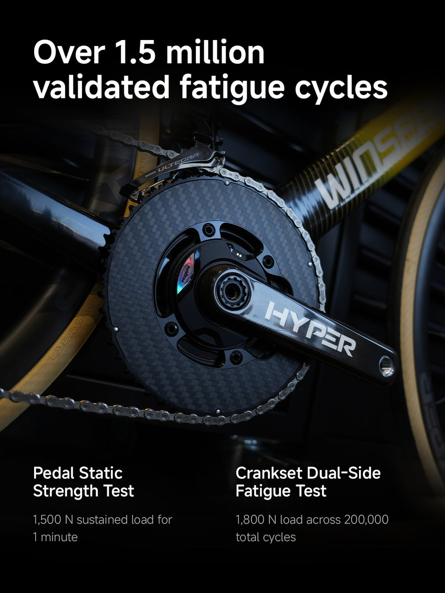 HYPER crankset 1.5 million cycle fatigue validation