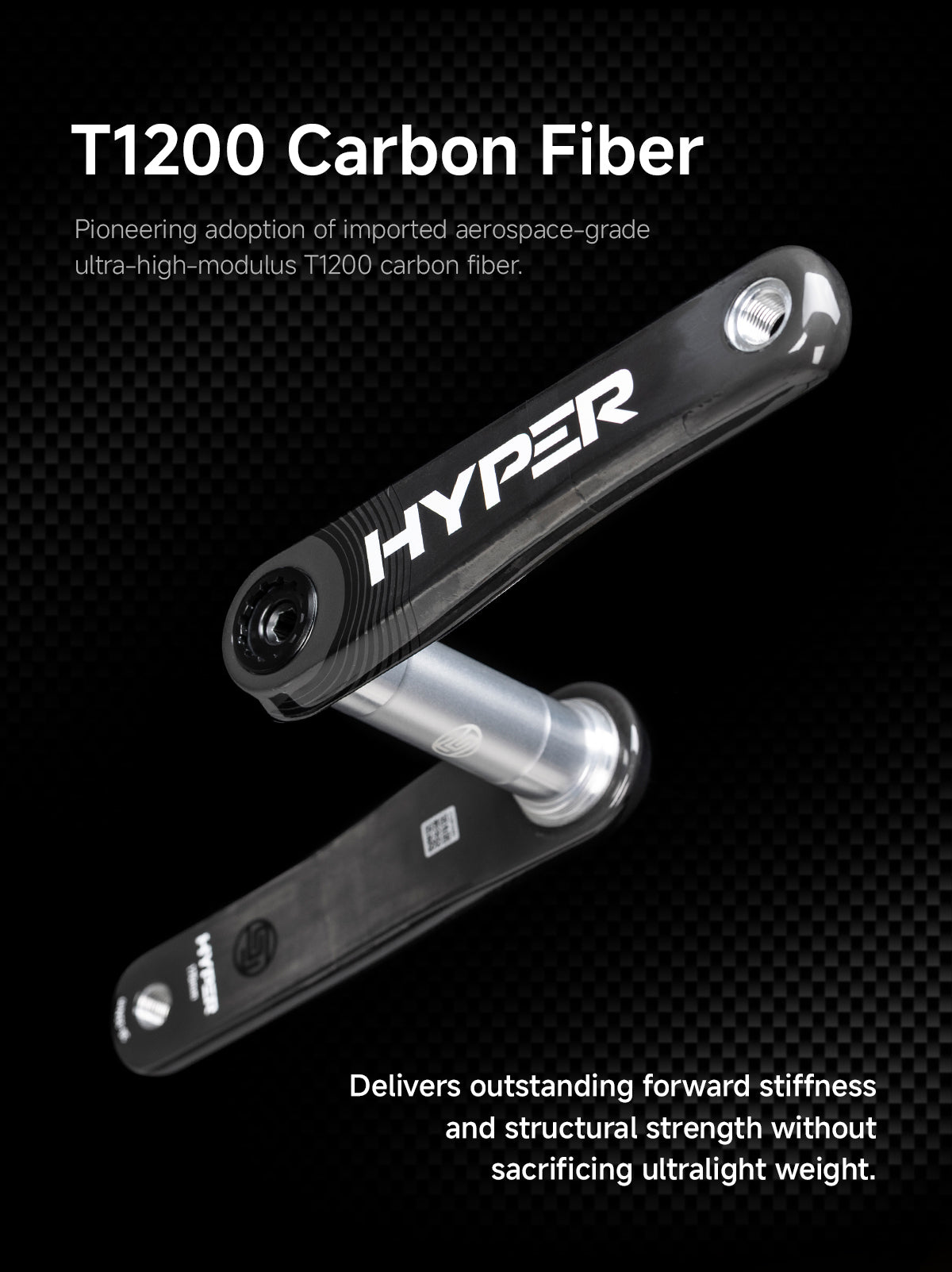 HYPER T1200 carbon crank arms
